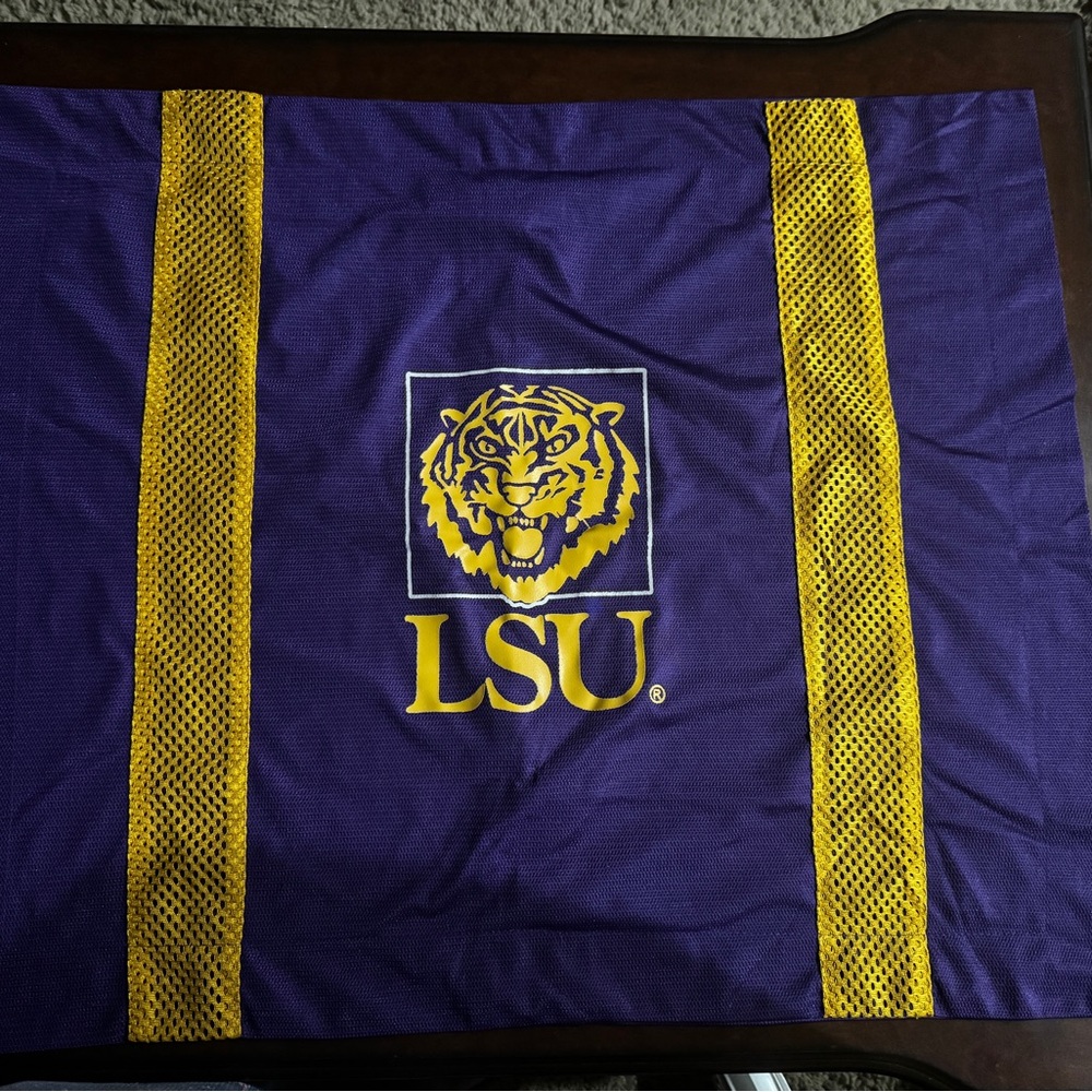 LSU Purple and Gold Pillow Sham/Pillowcase